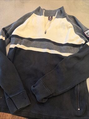 Roots Men's Zip Sweater in black , Gray & White